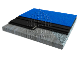 Система R-Play M EPDM на базе резиновых плит MONOLIT 30 Base с верхним слоем из цветной ЭПДМ крошки