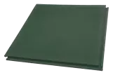 Резиновая плита Monolit 40 Standart (1050x1050x40 мм, сплошной пазовый замок шириной 40 мм) (цвет зеленый, красный)