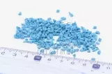 Голубая EPDM крошка фракции 2мм - 4мм